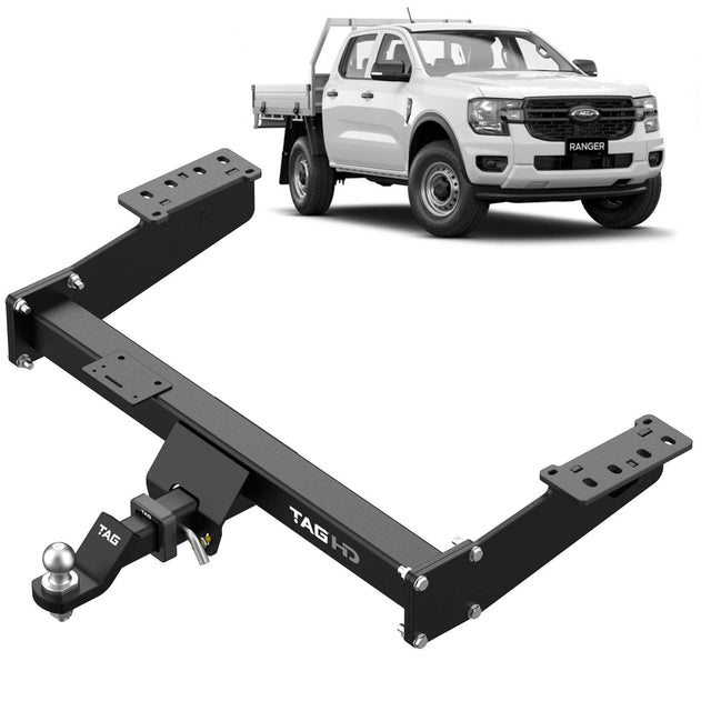 TAG | Heavy Duty Extended Towbar & Direct Wiring | Ford Ranger PY 2022–2024, VW Amarok NF 2022–on | T7F840-K101