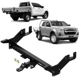 TAG - Isuzu D-MAX Mazda BT-50 (2020 - on) Extended Tray/Canopy Towbar & Direct Fit Wiring
