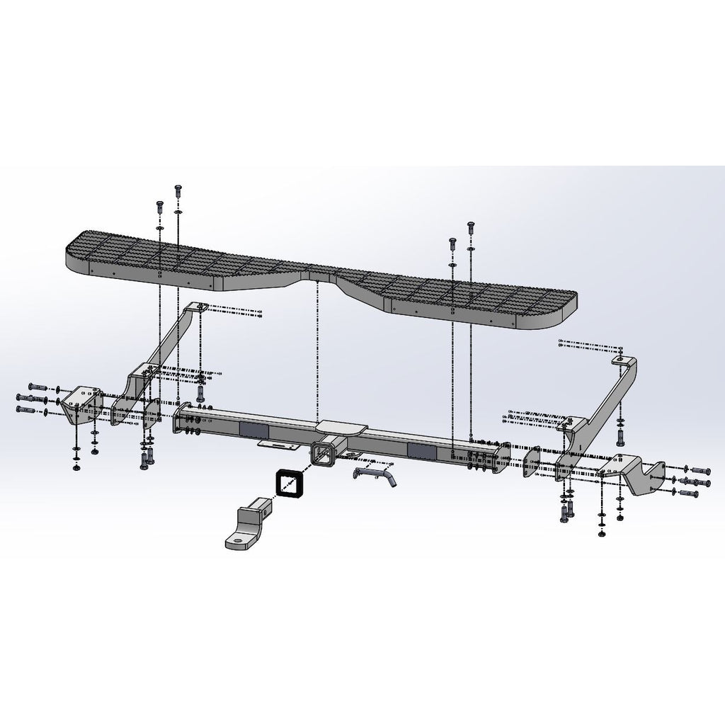 TAG - Renault Trafic (2021 - on) Van Heavy Duty Towbar, Rear Step & Wiring