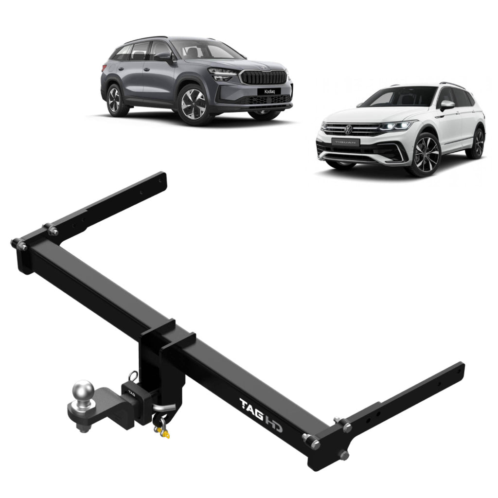TAG | HD Towbar & Direct Fit Wiring Kit | VW Tiguan 2016–2024 / Skoda Kodiaq 2016–On | T7PA27-K101