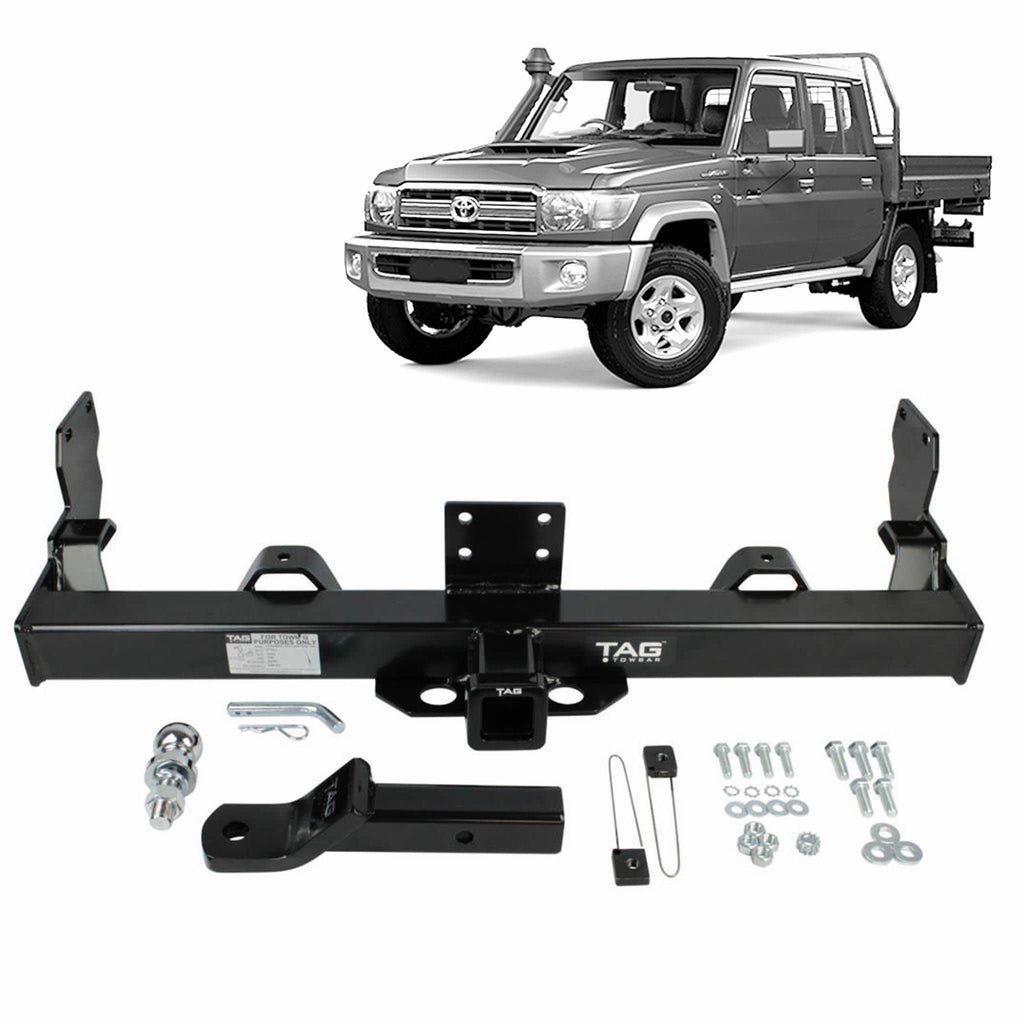 TAG | HD Towbar & Direct Fit Wiring Kit | Toyota Landcruiser 75/79 Series Single Cab 1985–2012 | T7T672-K201