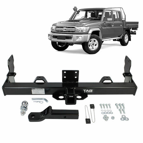 TAG | HD Towbar & Direct Fit Wiring Kit | Toyota Landcruiser 75/79 Series Single Cab 1985–2012 | T7T672-K201