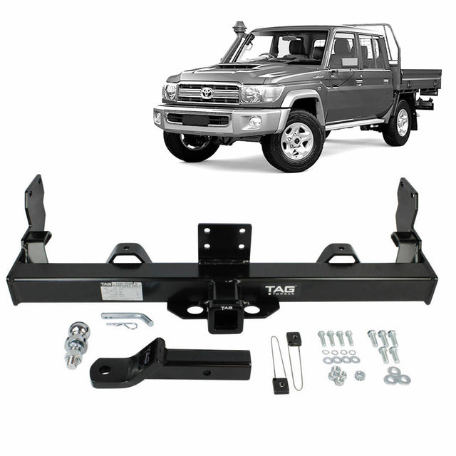 TAG | HD Towbar & Direct Fit Wiring Kit | Toyota Landcruiser 75/79 Series Single Cab 1985–2012 | T7T672-K201