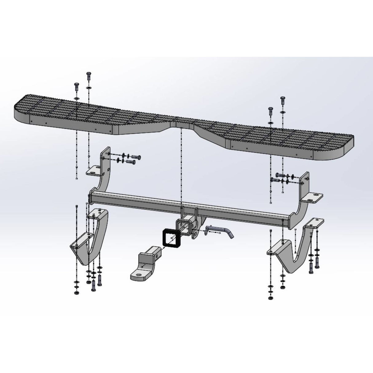 TAG | Heavy Duty Rear Step, Towbar & Wiring Kit | Toyota Hiace / Commuter H300 2019–2025 | T7T743-K211