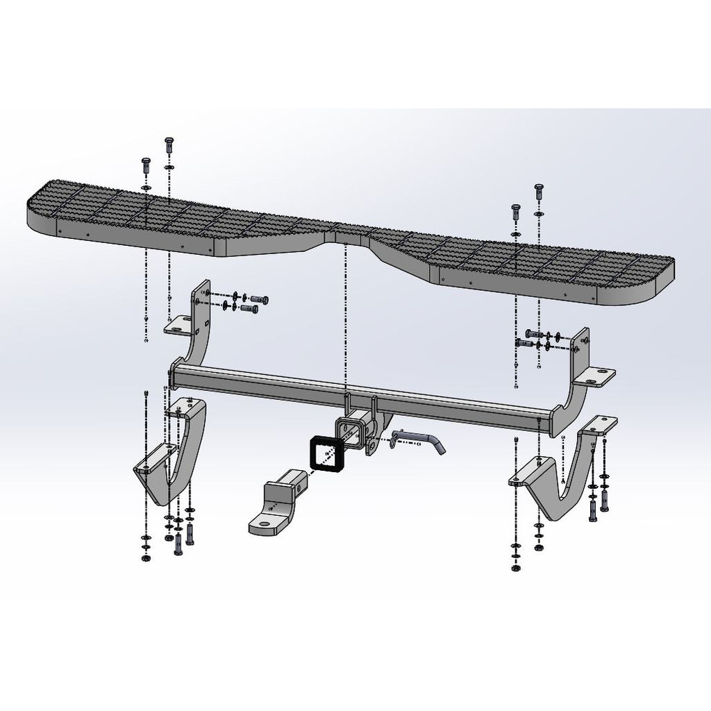 TAG | Heavy Duty Rear Step & Towbar Kit | Toyota Hiace / Commuter Van H300 2019–2025 | T7T743-K010