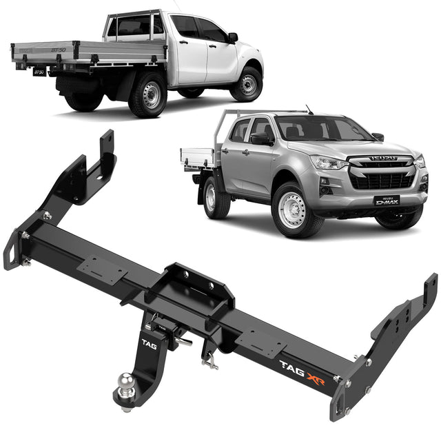 TAG | Extreme Recovery Towbar & Wiring Kit | BT-50 & D-MAX 2020–On Cab Chassis No Step | TXR800-K201