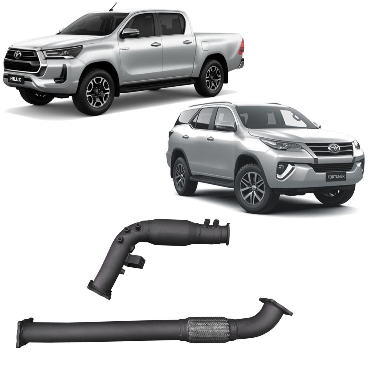 Redback Performance - Toyota Hilux / Fortuner (07/2015 - on) DPF Adaptor Kit (Extreme Duty 4x4)