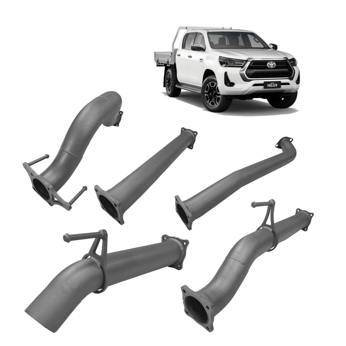 Redback Extreme Duty – Toyota Hilux N80 2.8L (2015 - on) Ute 3.5" DPF Back Exhaust