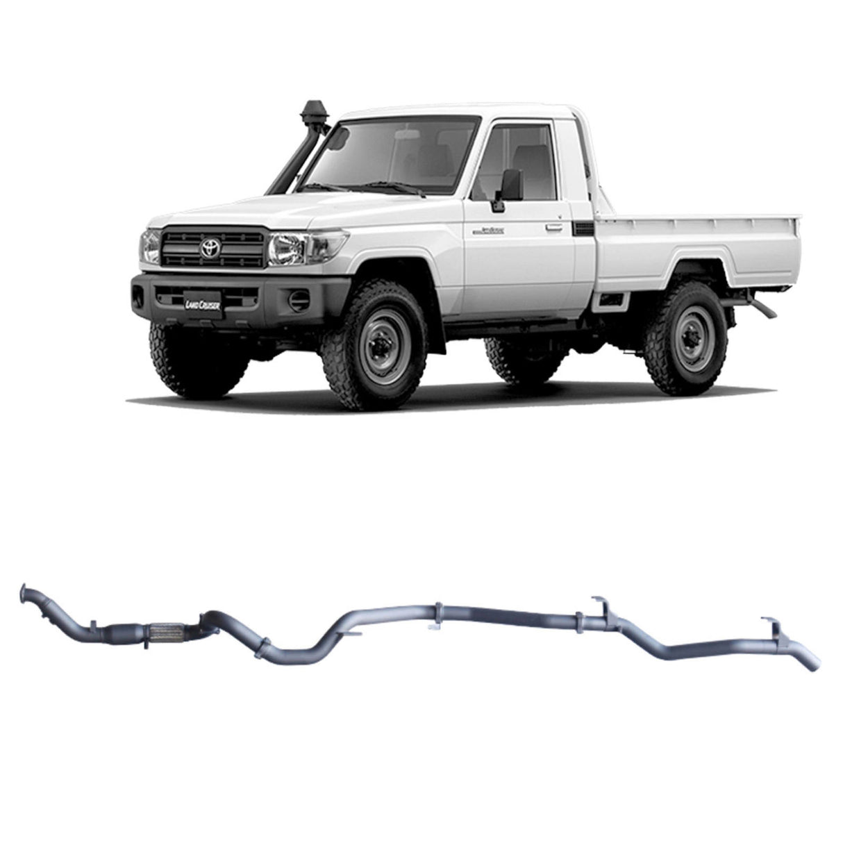 Redback Extreme Duty - Toyota Landcruiser 79 Series Single Cab (2007 - 2016) Performance Exhaust System