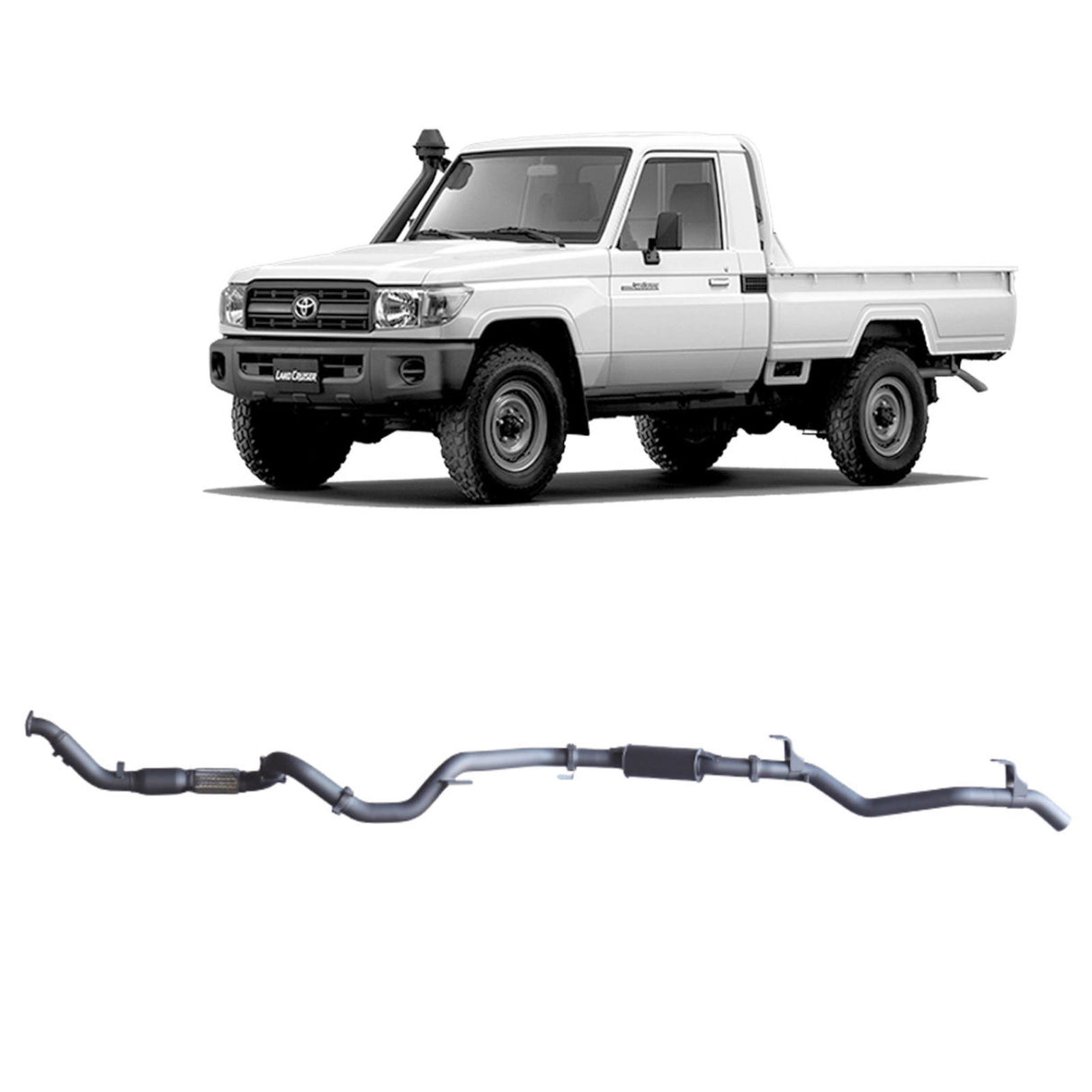 Redback Extreme Duty - Toyota Landcruiser 79 Series Single Cab (2007 - 2016) Performance Exhaust System
