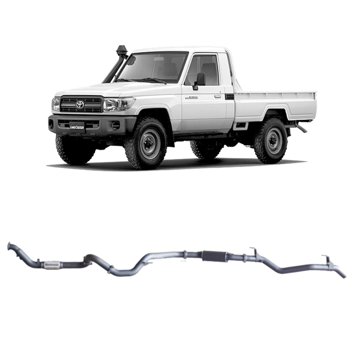 Redback Extreme Duty - Toyota Landcruiser 79 Series Single Cab (2007 - 2016) Performance Exhaust System