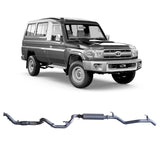 Redback Performance - Toyota Landcruiser 78 Series Troop Carrier (03/2007 - 10/2016) Exhaust "Cat & Muffler"