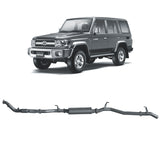 Redback Performance - Toyota Landcruiser 76 Series Wagon (03/2007 - 10/2016) Exhaust "Cat & Muffler"