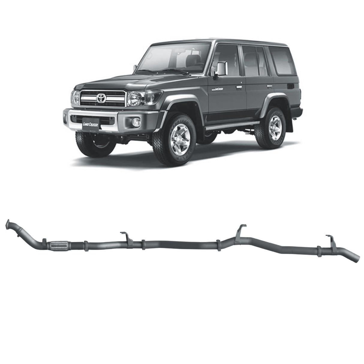 Redback Extreme Duty - Toyota Landcruiser 76 Series (2007 - 2016) Wagon Performance Exhaust
