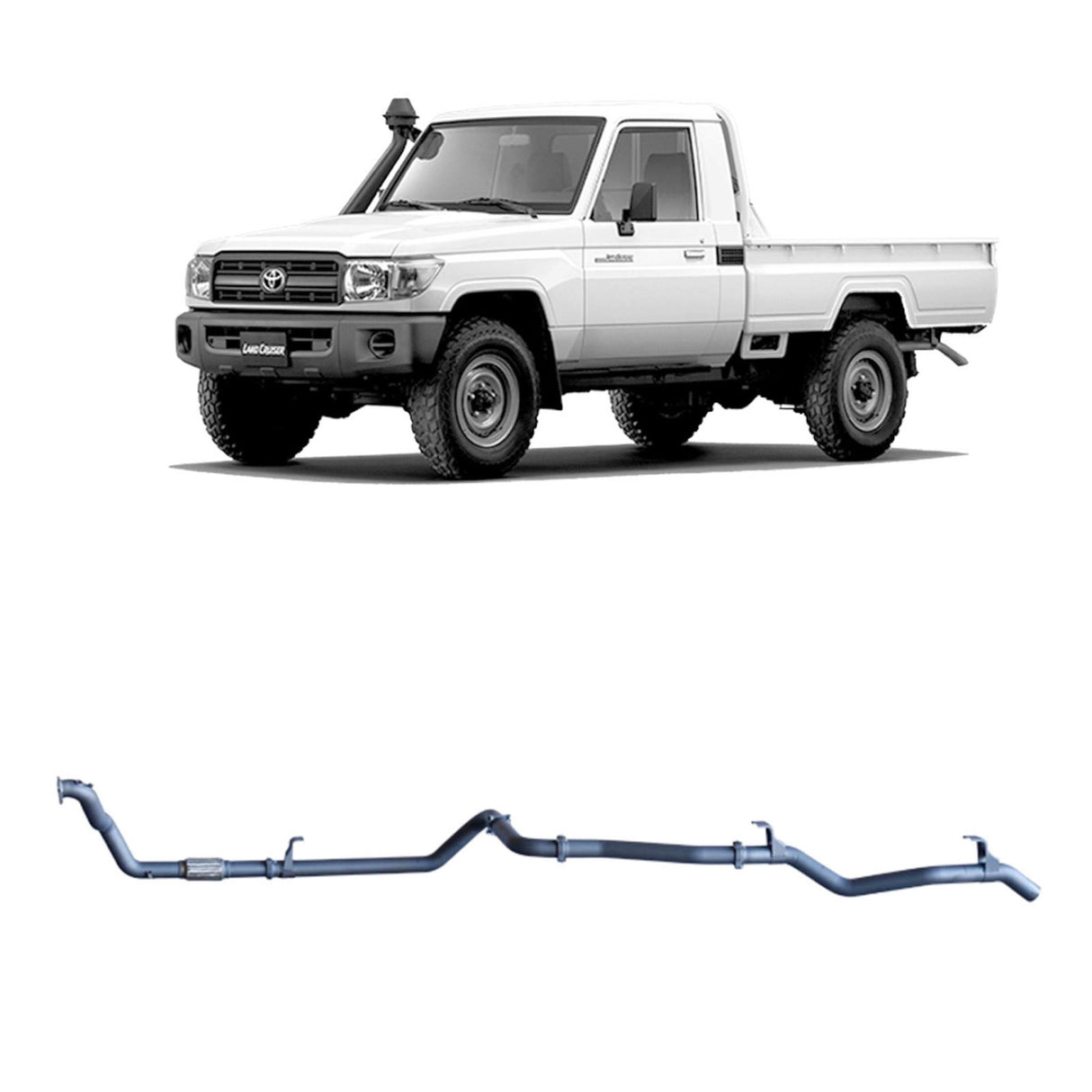 Redback Extreme Duty - Toyota Landcruiser 79 Series (1999 - 2007) 4.2L 1HZ Performance Exhaust