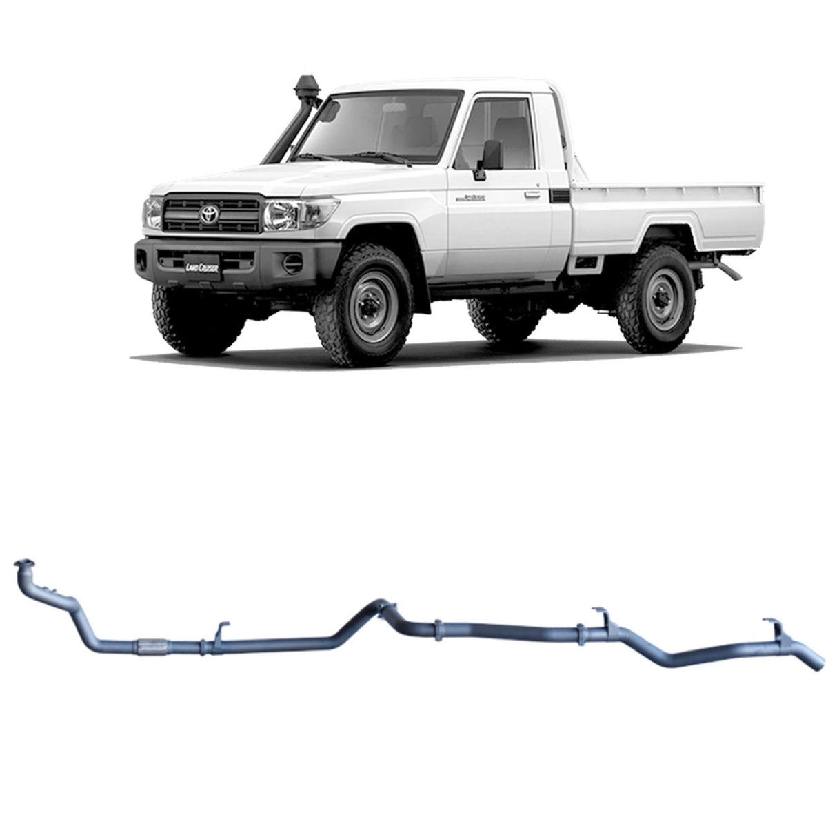 Redback Extreme Duty - Toyota Landcruiser 79 Series (1999 - 2007) 4.2L 1HZ Performance Exhaust