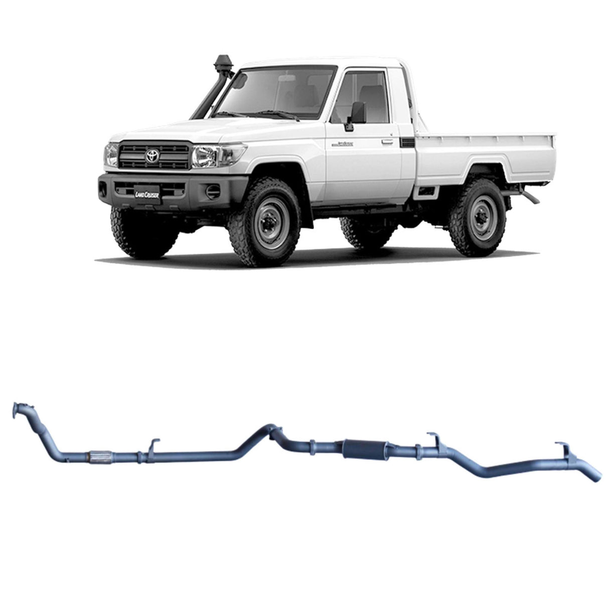Redback Extreme Duty - Toyota Landcruiser 79 Series (1999 - 2007) 4.2L 1HZ Performance Exhaust