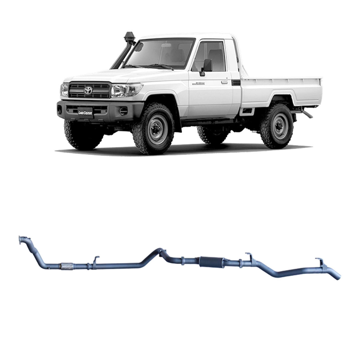 Redback Extreme Duty - Toyota Landcruiser 79 Series (1999 - 2007) 4.2L 1HZ Performance Exhaust