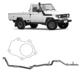Redback Extreme Duty - Toyota Landcruiser 75/78 Series (1990 - 1999) 4.2L Performance Exhaust System