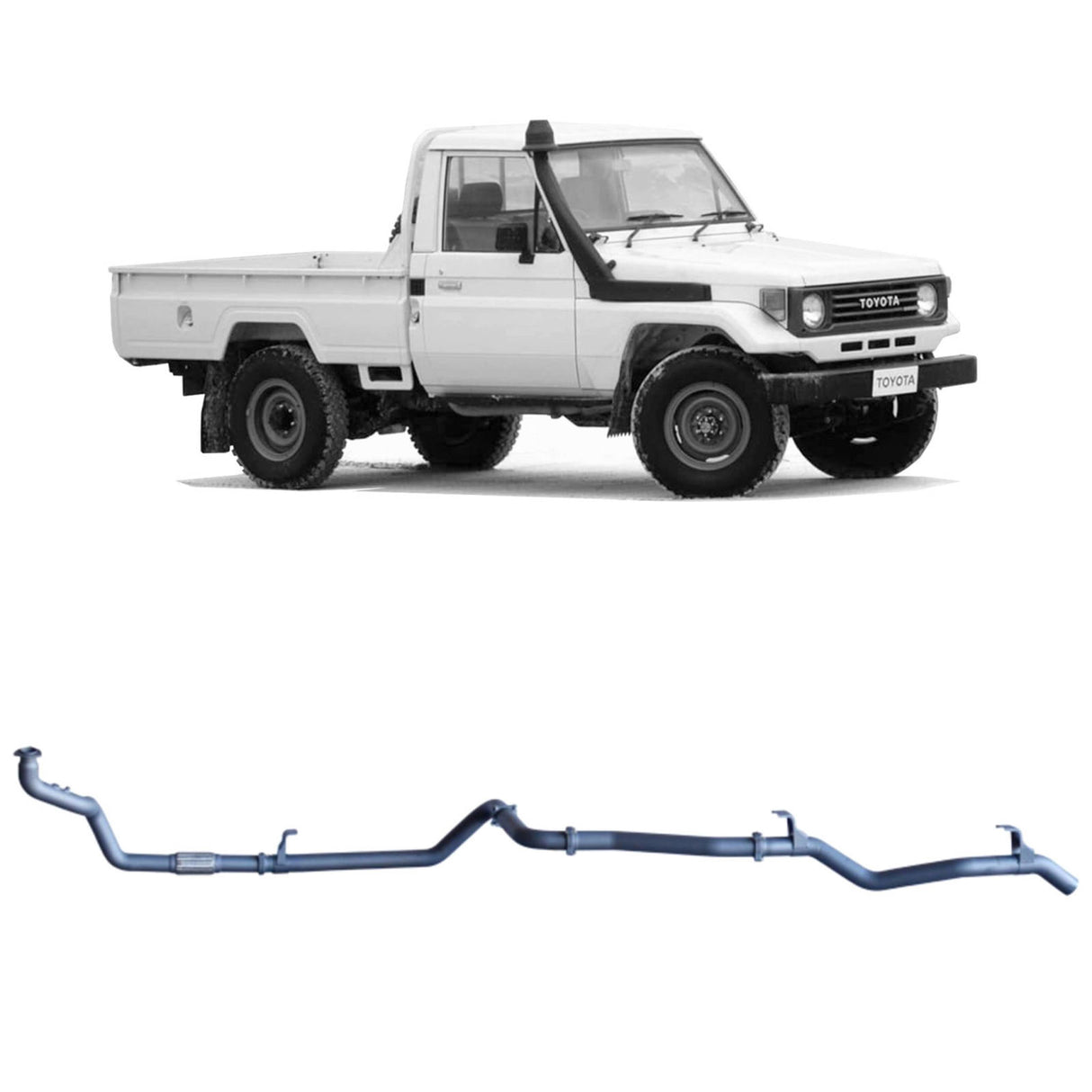 Redback Extreme Duty - Toyota Landcruiser 75/78 Series (1990 - 1999) 4.2L Performance Exhaust System