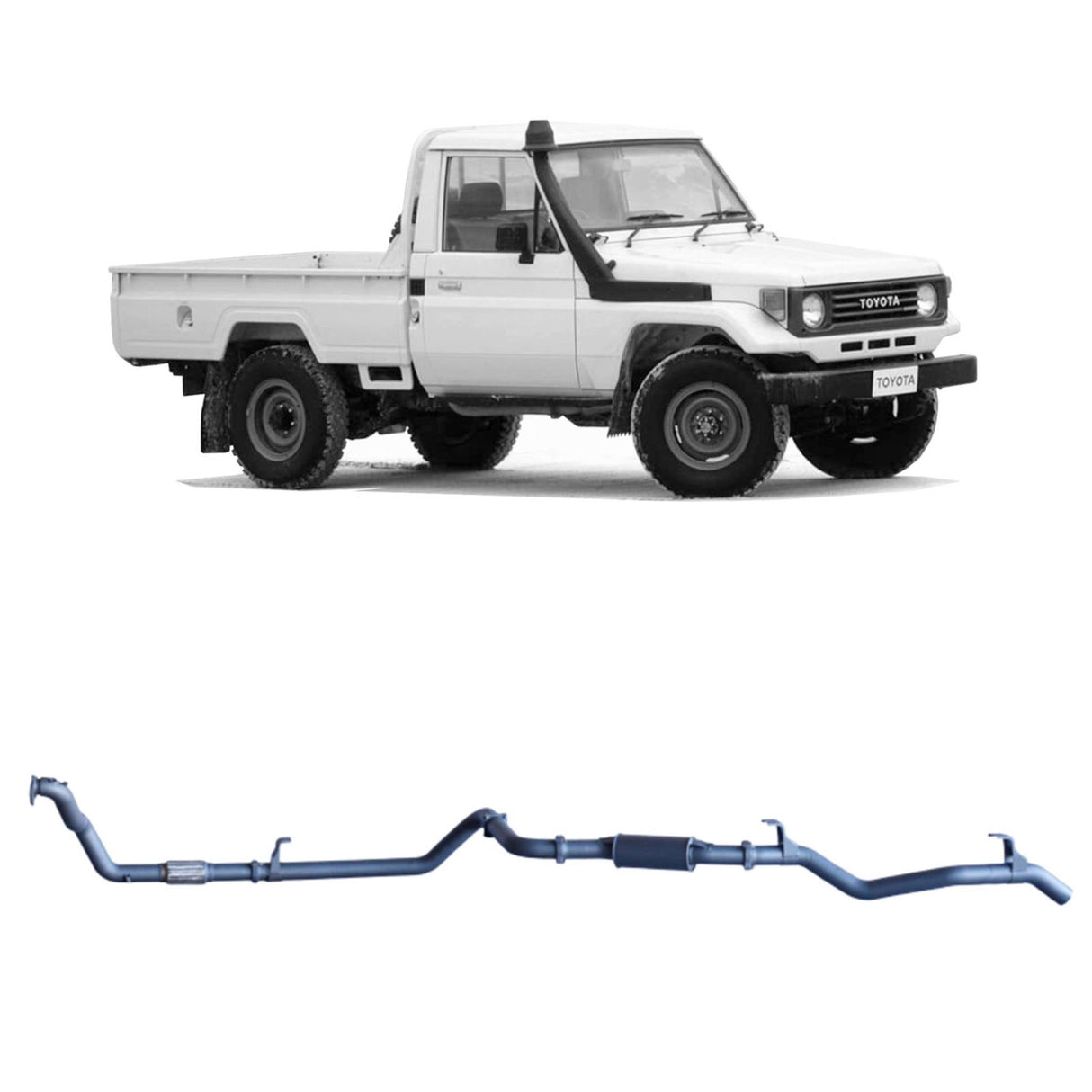 Redback Extreme Duty - Toyota Landcruiser 75/78 Series (1990 - 1999) 4.2L Performance Exhaust System