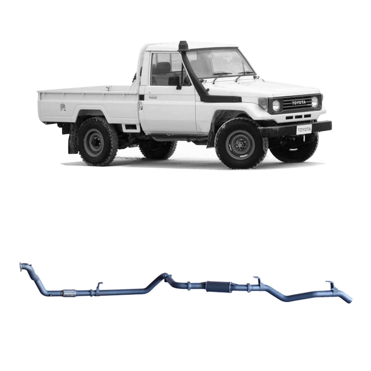 Redback Extreme Duty - Toyota Landcruiser 75/78 Series (1990 - 1999) 4.2L Performance Exhaust System