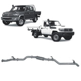 Redback Extreme Duty - Toyota Landcruiser 79 Series (2016 onwards) with Centre Long Range Fuel Tank Performance Exhaust