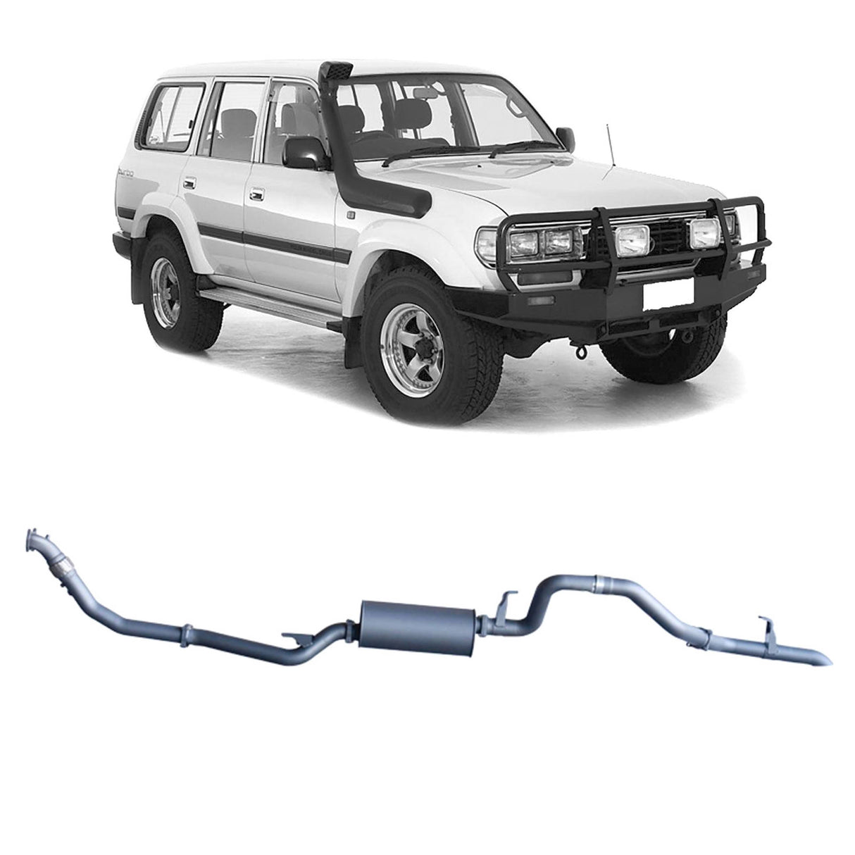 Redback Extreme Duty - Toyota Landcruiser 80 Series (1990 - 1998) Wagon 4.2L 1HZ Performance Exhaust