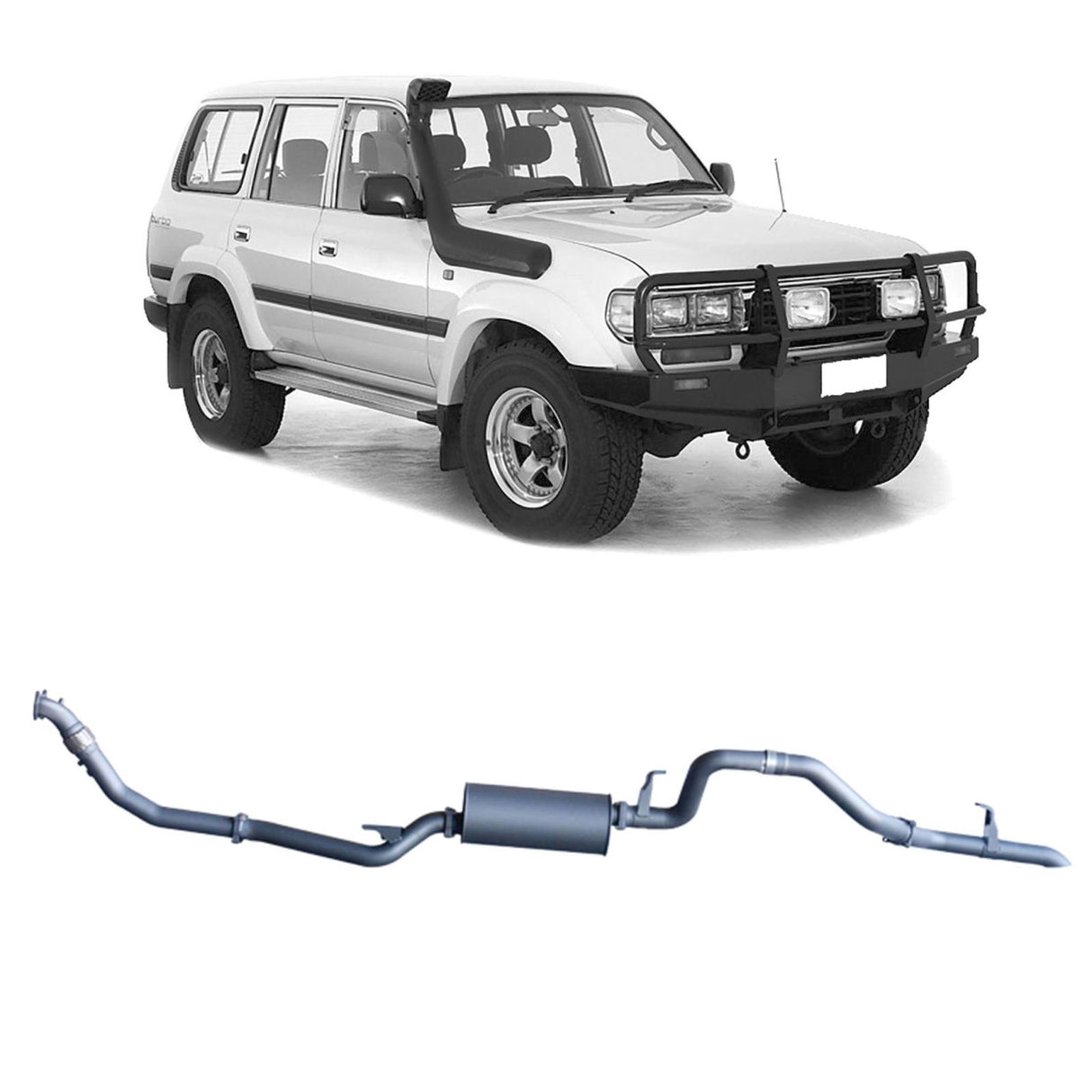 Redback Extreme Duty - Toyota Landcruiser 80 Series Wagon (1990 - 1998) 4.2L 1HZ Performance Exhaust System