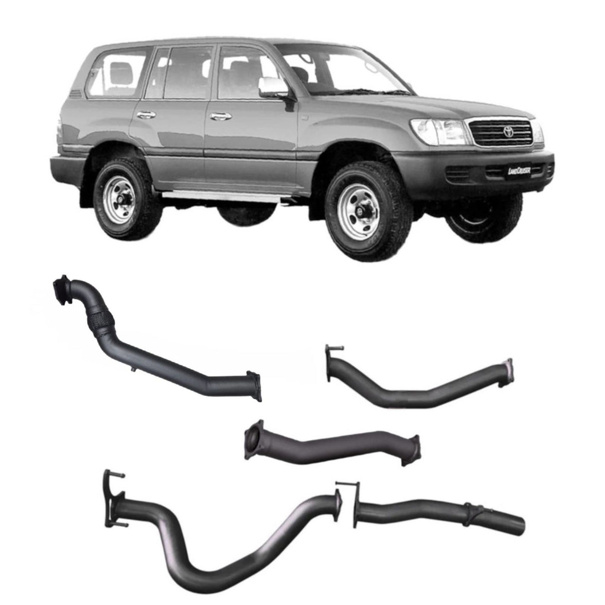 Redback Extreme Duty - Toyota Landcruiser 105 Series (1998 - 2007) Wagon Performance Exhaust