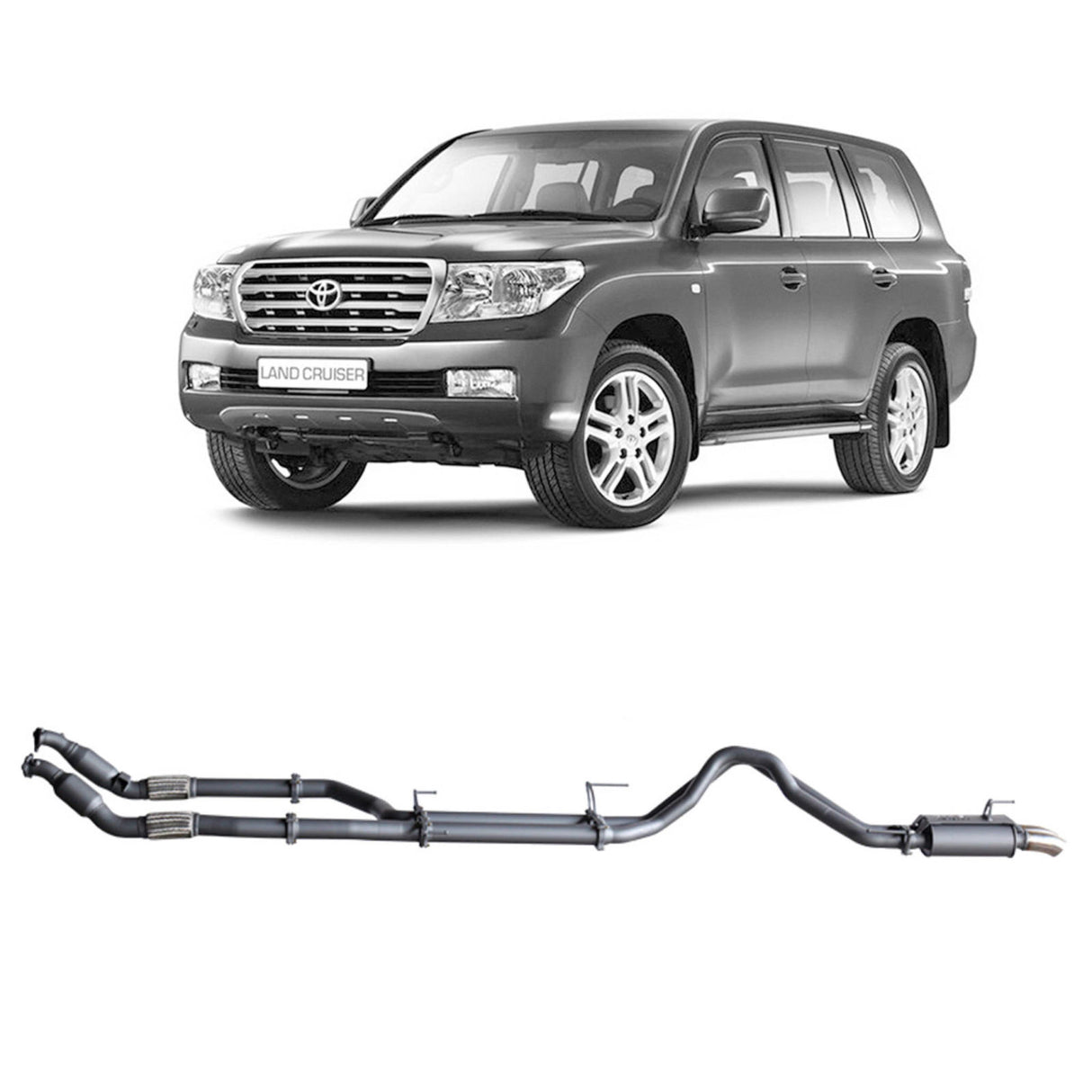 Redback Extreme Duty - Toyota Landcruiser 200 Series Wagon (2007 - 2015) 4.5L V8 Performance Exhaust System