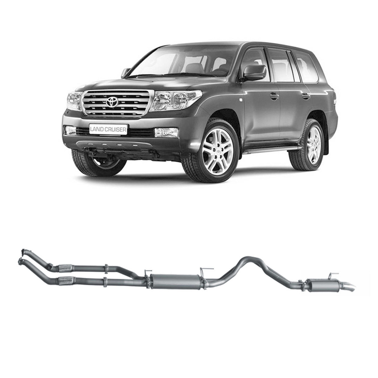 Redback Extreme Duty - Toyota Landcruiser 200 Series Wagon (2007 - 2015) 4.5L V8 Performance Exhaust System