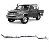 Redback Extreme Duty Exhaust for Toyota Landcruiser 79 Series Double Cab (01/2012 - 10/2016) "Cat & Pipe"