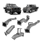 Redback Extreme Duty - Toyota Landcruiser 79 Series (2012 - 2024) Dual Cab 4" Turbo Back Exhaust with Resonator