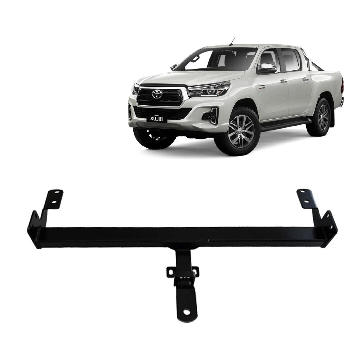 BTA Toyota Hilux 2WD and 4WD No Bumper (04/2005 – On) Heavy Duty Towbar 3500/350kg Capacity