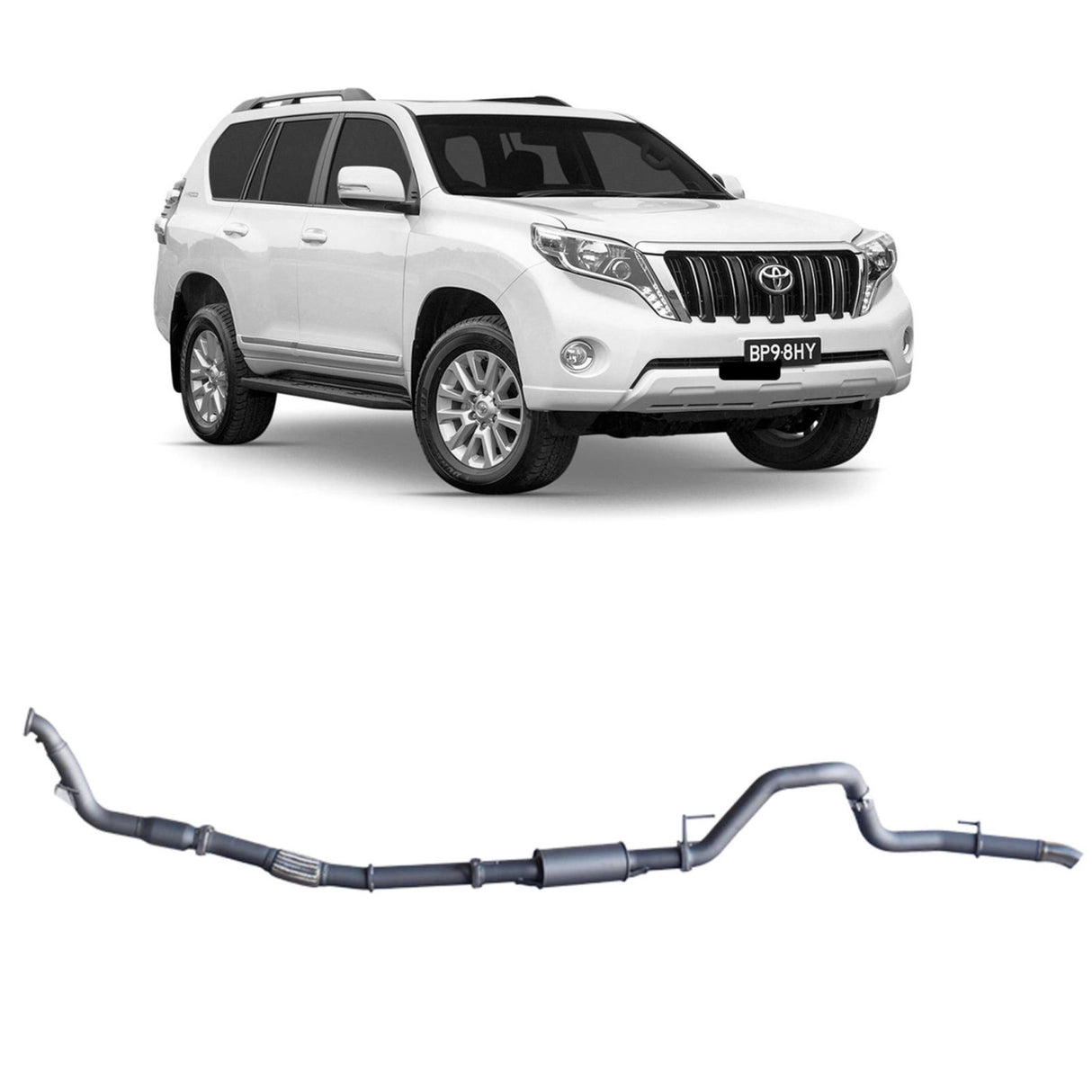 Redback Extreme Duty - Toyota Prado 120 150 Series 1KD-FTV (2006 - 2015) Performance Exhaust
