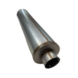 REDBACK | 5" ID Megaflow Performance Truck Muffler 10" Round 44" Long 409 Stainless | TR1044500GP-409