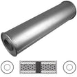 Redback - 2 1/4" Chambered Muffler Centre/Centre 24"x6" Round Aluminised