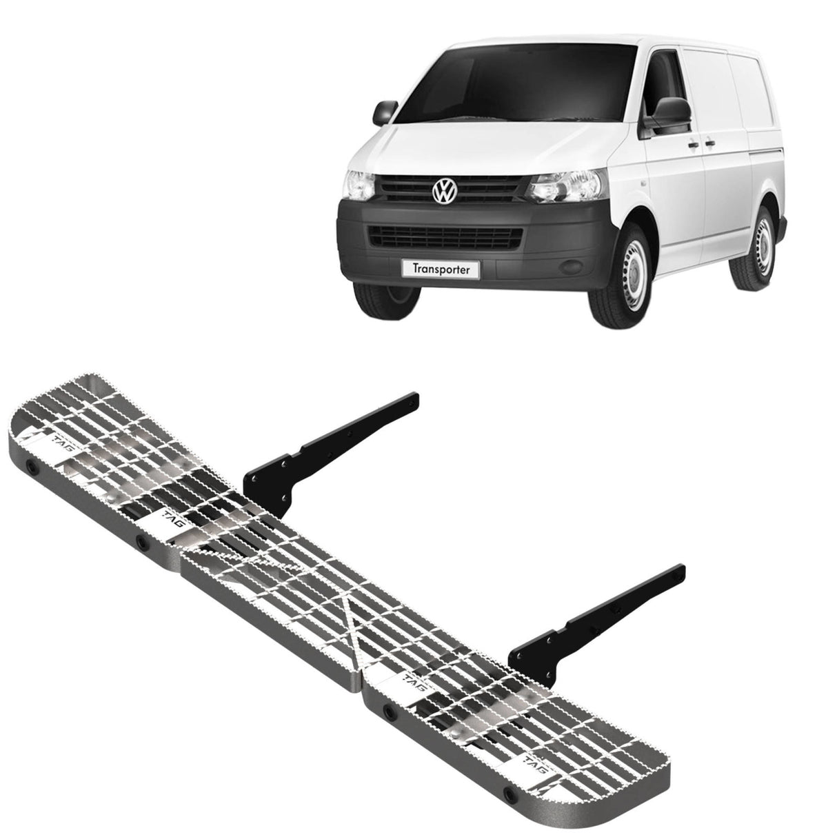 TAG | Galvanised Rear Step Only (Non-Tow) | VW Transporter T5/T6 2009–On | TSP746-K010