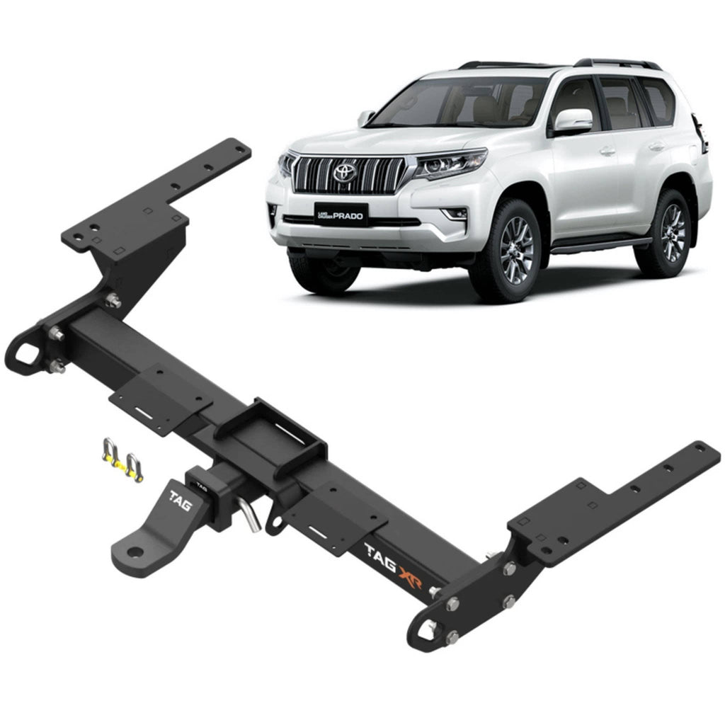 TAG | 4x4 XR Recovery Towbar | Toyota Prado 150 Series Spare Wheel on Door 2009–2024 | TXR818
