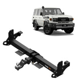 TAG - Toyota Landcruiser 76 Series Wagon (2007 - on) Extreme Recovery Towbar & Direct Fit Wiring