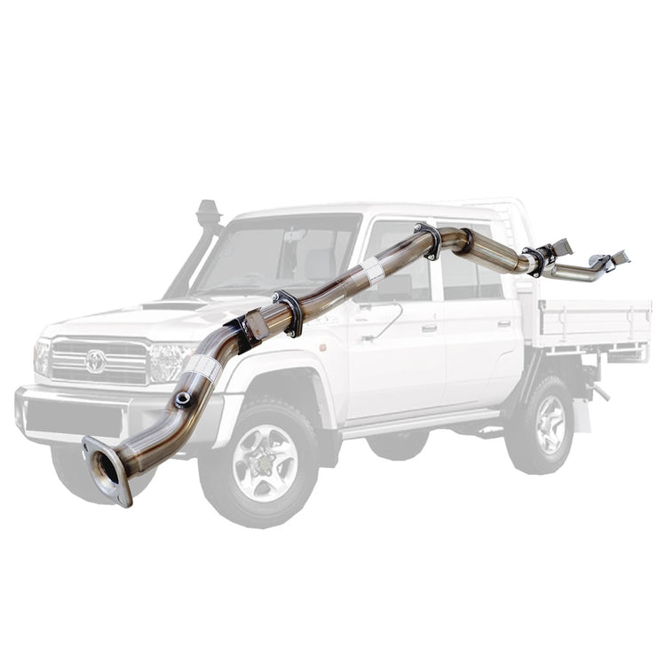 ESA | 3" DPF Back Exhaust | Toyota Landcruiser 79 Series VDJ79R V8 Ute MY17 2016-Onwards | TY223-HO