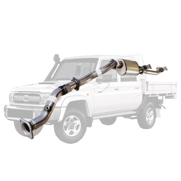 ESA | 3" DPF Back Exhaust | Toyota Landcruiser 79 Series VDJ79R V8 Ute MY17 2016-Onwards | TY223-HO