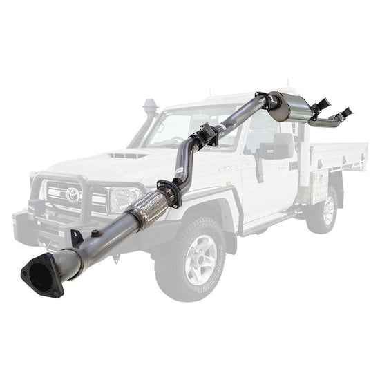 ESA | 3" Turbo Back Exhaust | Toyota Landcruiser 79 Series VDJ79R V8 Ute 2017 - Onwards | TY227