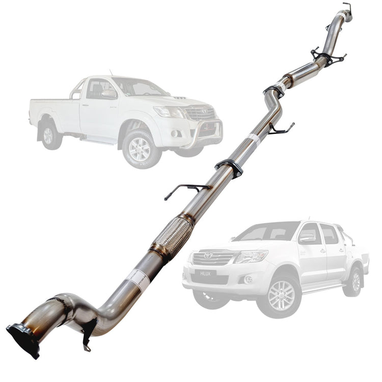 ESA | 3" Turbo Back Exhaust | Toyota Hilux N70 3L D4D Ute 2005 - 2015 | TY234