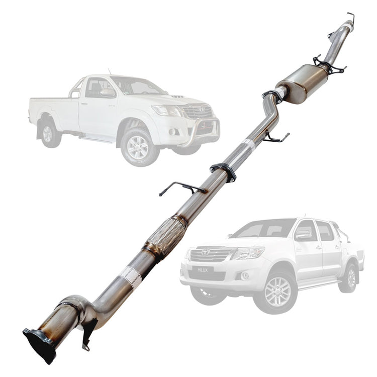 ESA | 3" Turbo Back Exhaust | Toyota Hilux N70 3L D4D Ute 2005 - 2015 | TY234