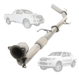 ESA | 3" to 3.5" Turbo Back Exhaust | Toyota Hilux N70 3L D4D Ute 2005 - 2015 | TY244