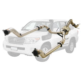 ESA | Twin 3" to 4" Turbo Back Exhaust | Toyota Landcruiser 200 Series V8 Wagon 2007 - 10/2015 | TY432