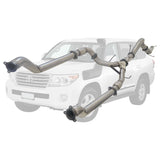 ESA | Twin 3" to 4" Turbo Back Exhaust | Toyota Landcruiser 200 Series V8 Wagon 2007 - 10/2015 | TY432