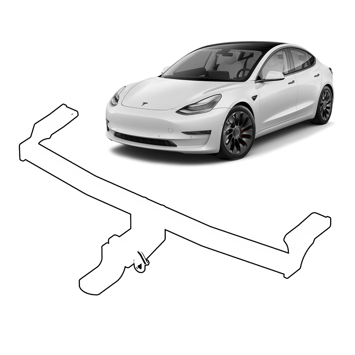 BRINK - Tesla Model 3 (2019 - on) European Towbar